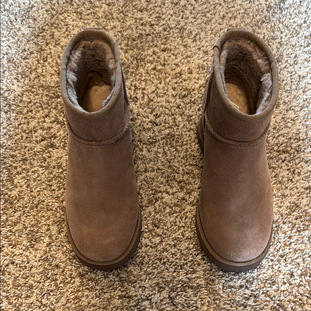 UGG Cozy Brown Suede Ankle Boots